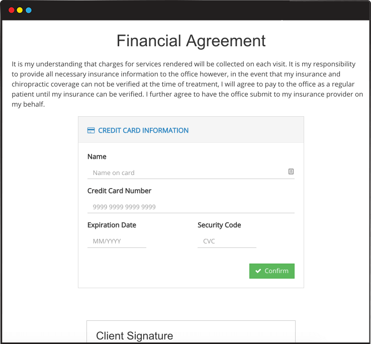 Financial Agreement sample